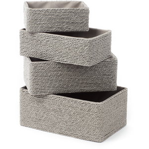 Woven Paper Rope Storage Basket