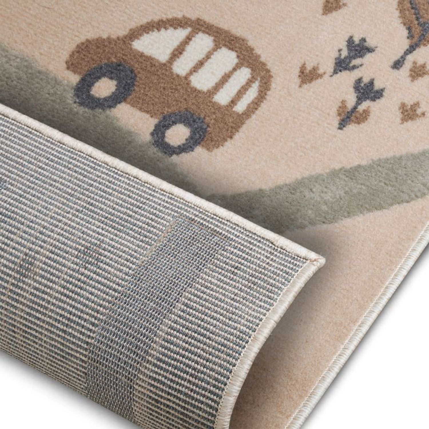 Hanse Home Adventures Childrens Animal Park Polypropylene Fun Rug Brown