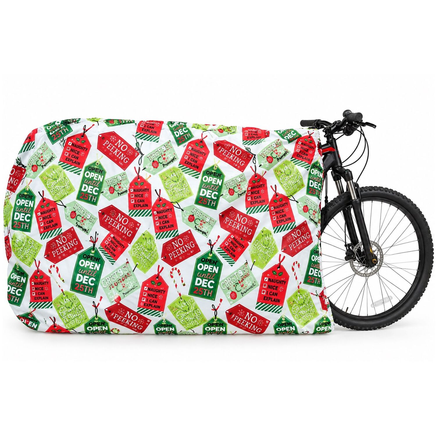B&Q - Jumbo Christmas Bike Sack Gift Bag Large Bike Gift Wrapping Bag - Image 2
