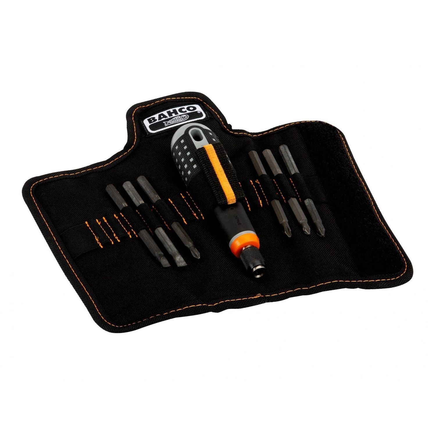 Bahco Ergo Screwdriver Interchangeable Blade Set, 7 Piece - Multi Colour
