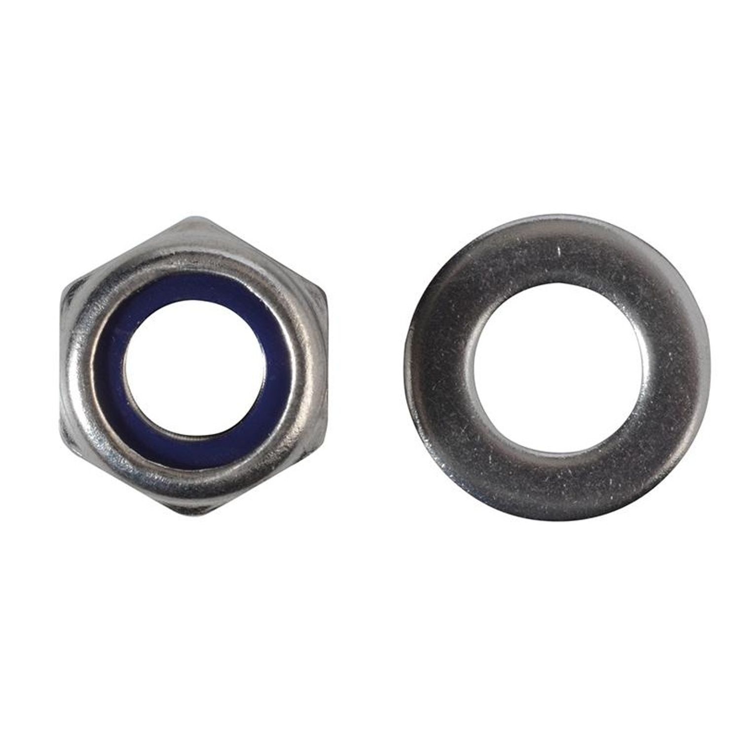 Forgefix Hexagonal Nuts With Nylon Inserts, S/S - Multi Colour