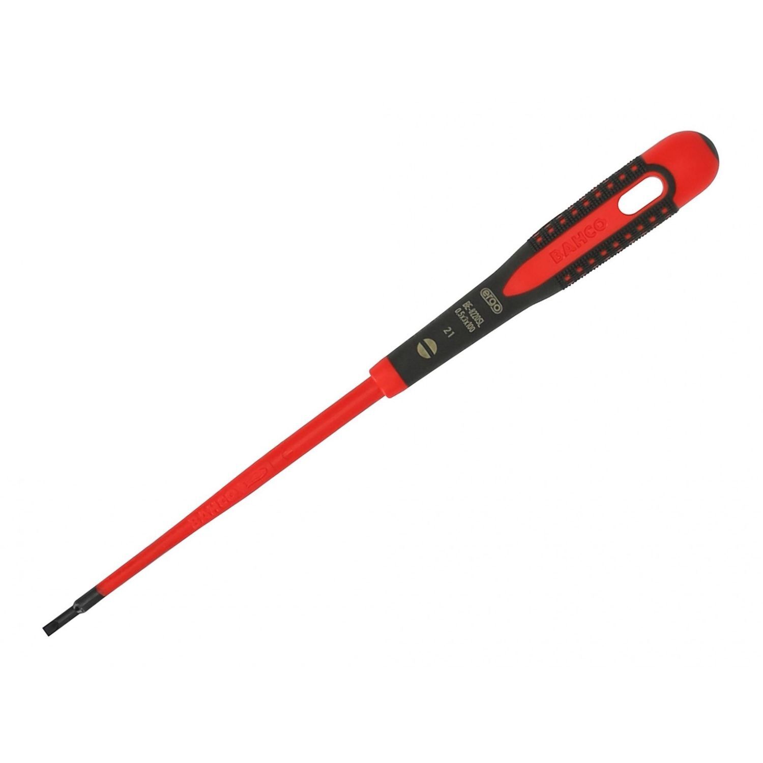 Bahco Ergo Slim Vde Insulated Screwdriver, Slotted B - Multi Colour