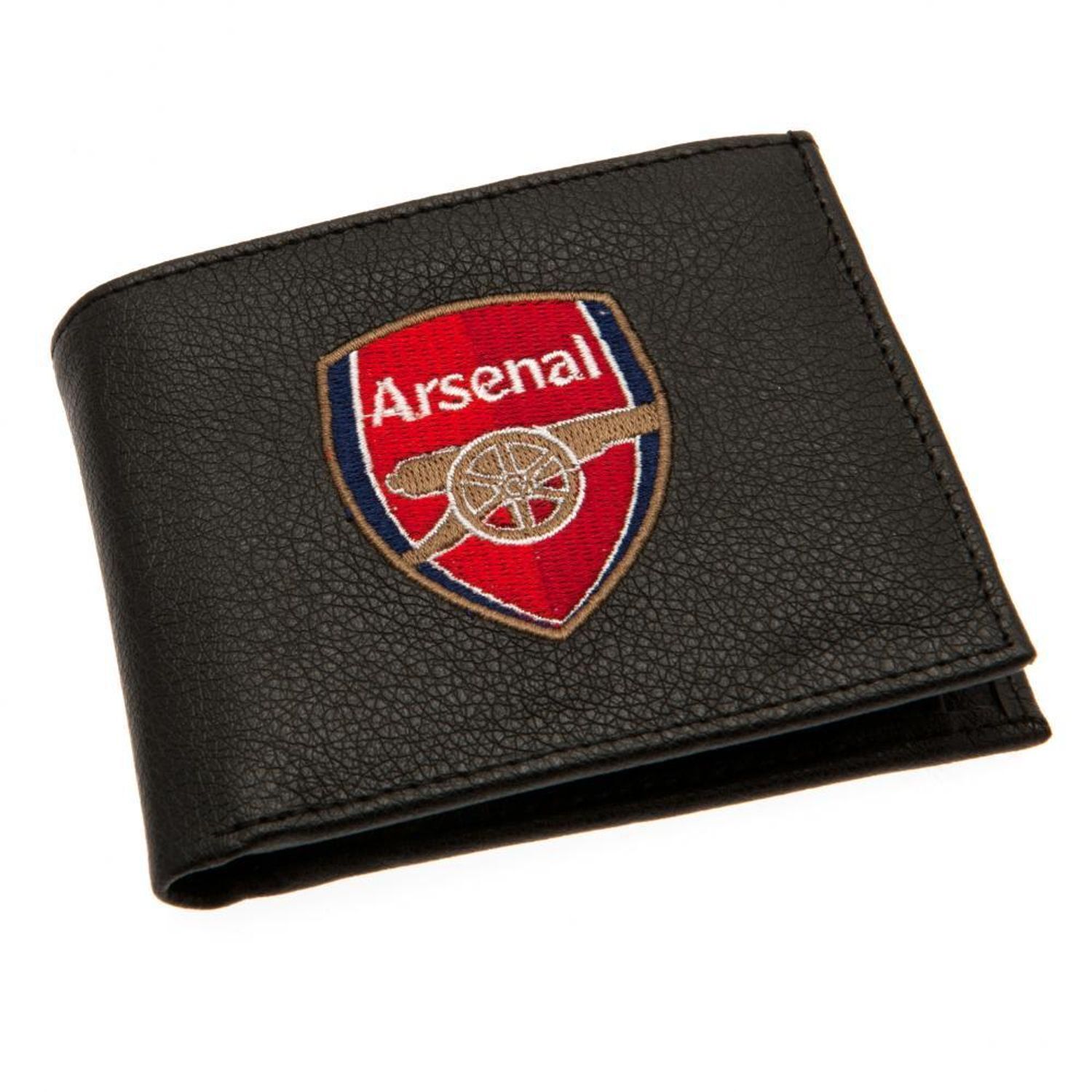 Arsenal Fc Embroidered Wallet A - Black