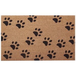 Multi Paw Print Doormat Decorative Accessory
