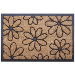 Daisy Moulded Doormat Decorative Accessory