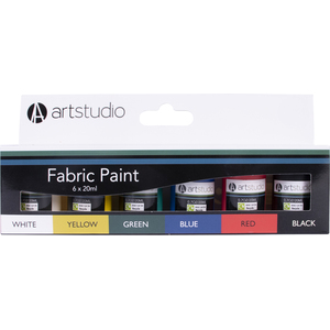 Pack of 6 Fabric Paints