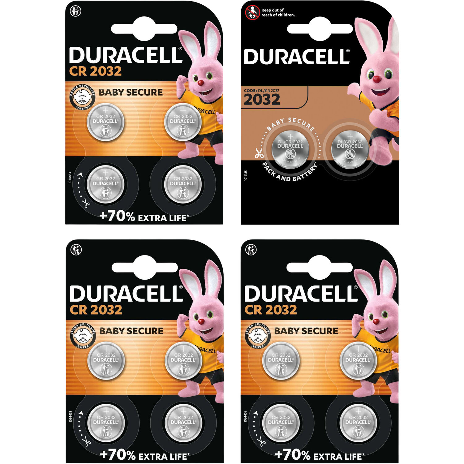 Duracell 2032 Lithium 3V Coin Cell Batteries - Pack Of 14