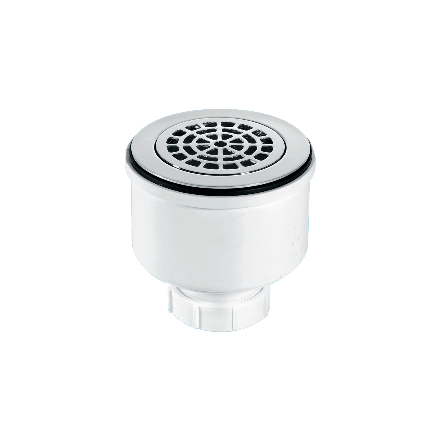 B&Q - St90Cpb-P-V 90mm Water Seal Universal Vertical Shower Trap Chrome Plated Brass Petal Removable Flange Polypropylene - Image 3