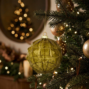 Ridged Glass Bauble