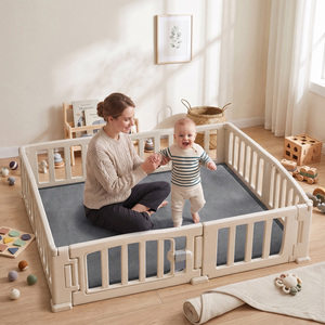AIYAPLAY Baby Play Mat, 3CM Thick Foam Playmat Rug, 127 x 127 cm, Dark Grey
