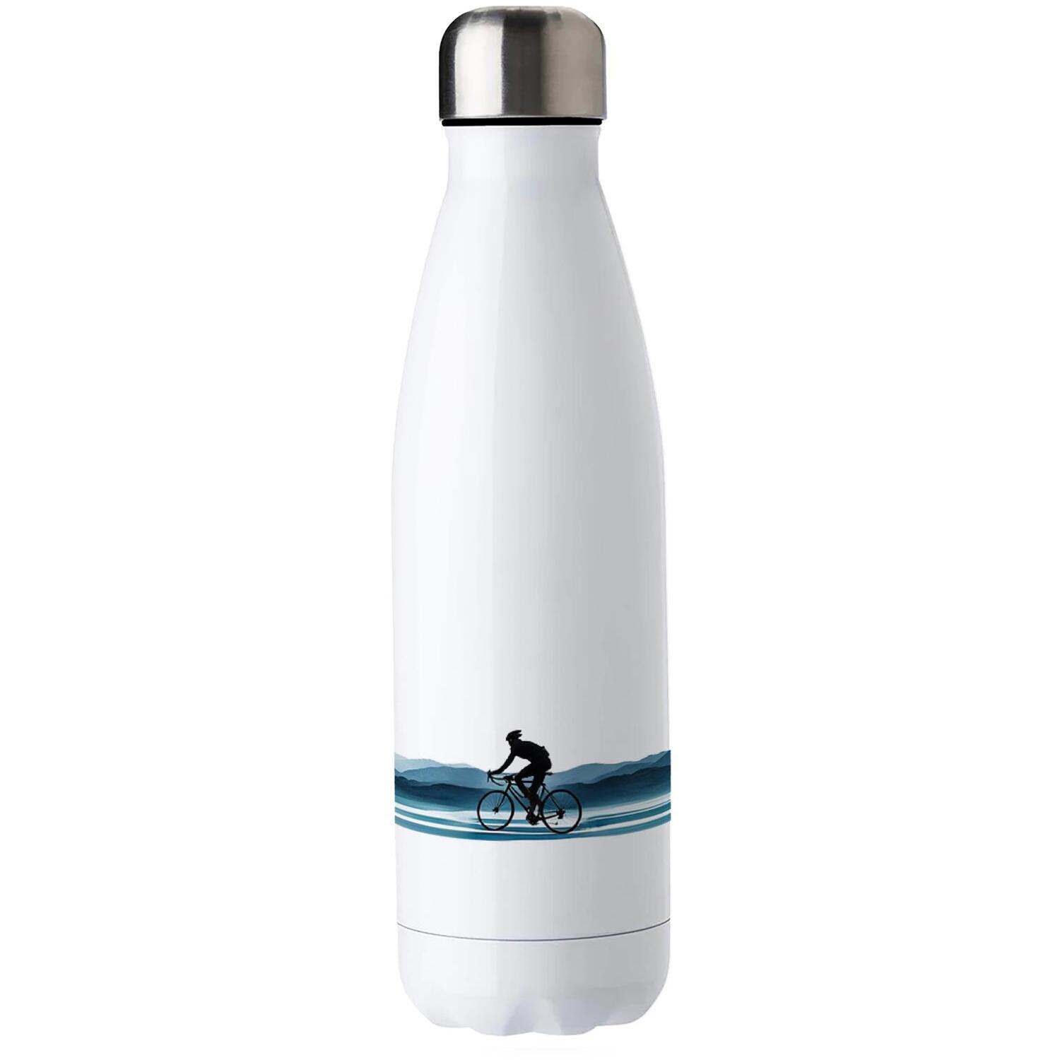 Purely Home Blue Line Cycling Stainless Steel Water Bottle