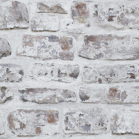 Arthouse White Washed Brick Wallpaper