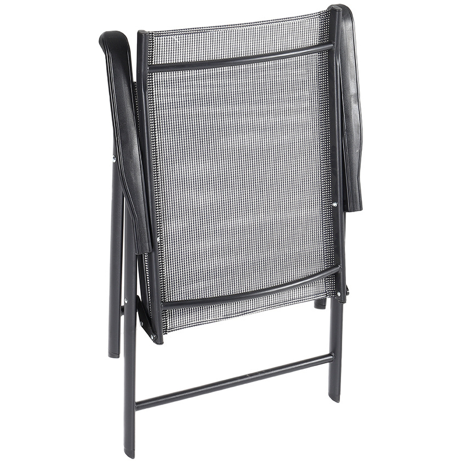 Black Folding Garden Chair Set - Black 4