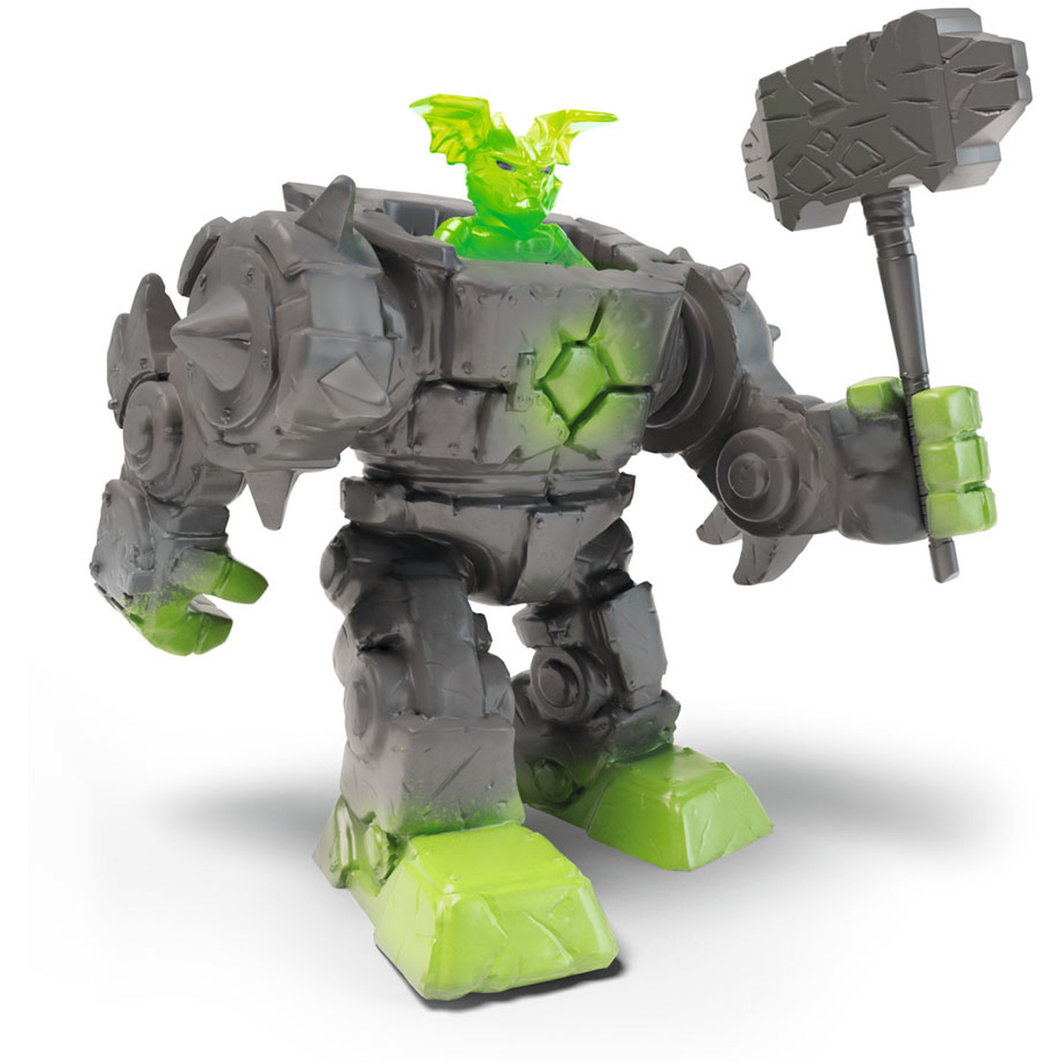 Image of SCHLEICH Eldrador Mini Creatures Stone Robot Toy Figure - Black