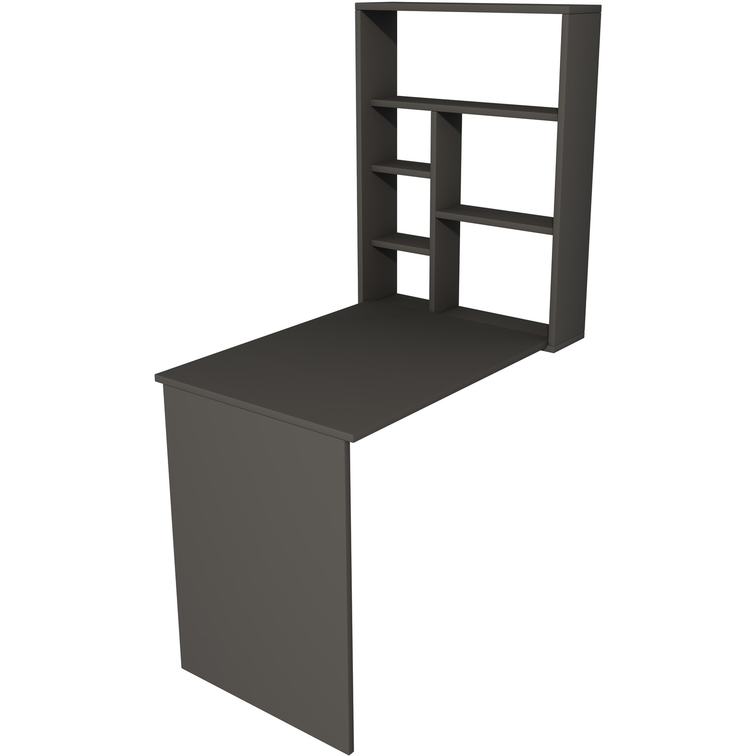 Sedir Computer Desk With Shelves - Anthracite