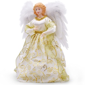 Christmas Angel Lighting Glowing Doll Decoration Tree Topper