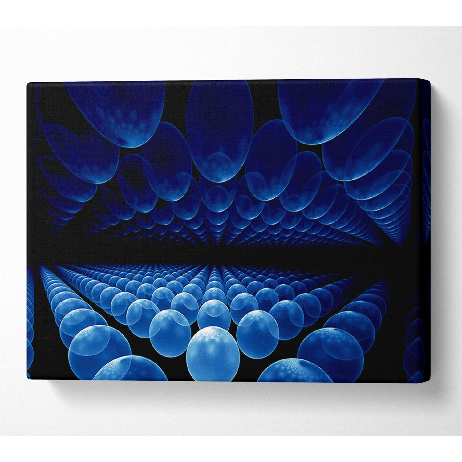 Wallart-Direct - Alien Life Pods Blue Canvas Print Wall Art - Yellow / 101.6cm thumbnail