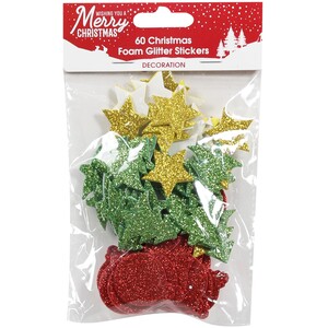 Pack of 60 Christmas Foam Stickers