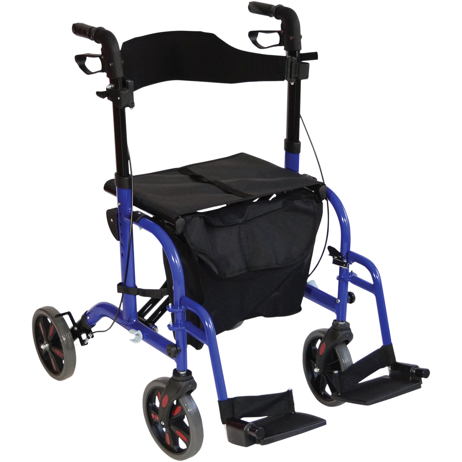 Duo Rollator & Transit Chair - Blue