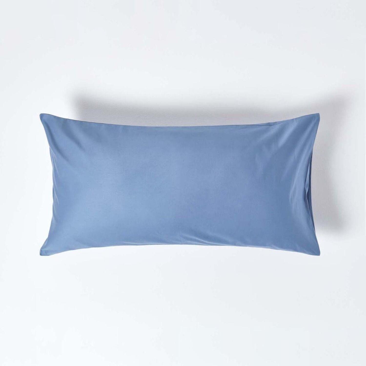 1000 Thread Count Egyptian Cotton Housewife Kingsize Pillowcase - Airforce Blue