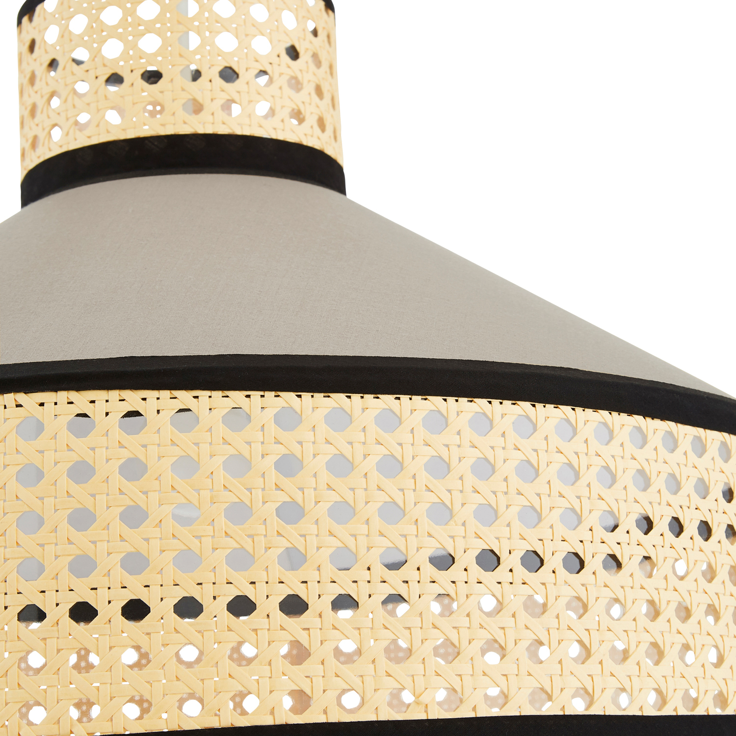 Conical Rattan Shade Grace Rattan Conical Easy to Fit Shade