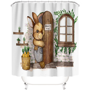 Rabbits Home Shower Curtain
