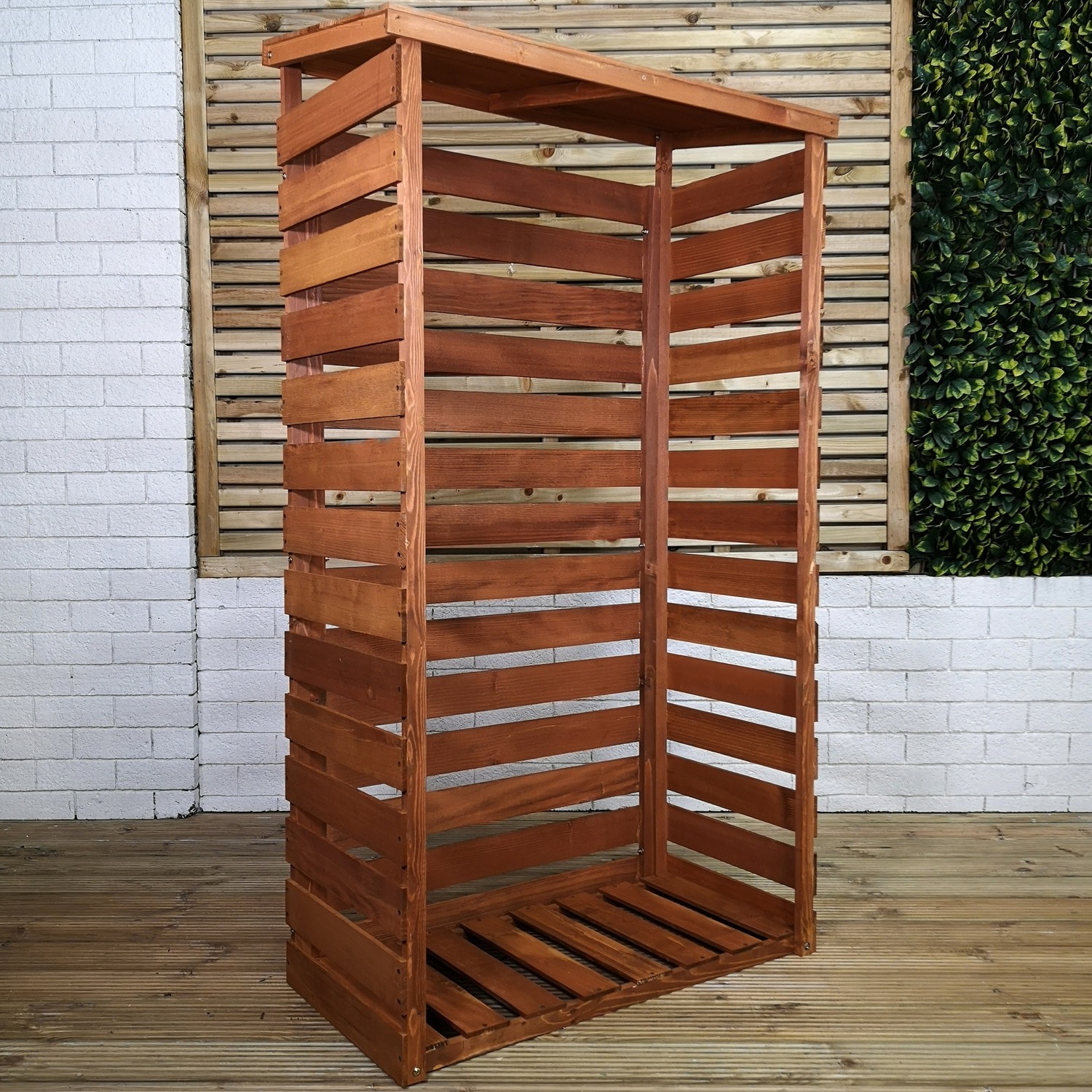 Large Wooden Outdoor Log Store Shed
