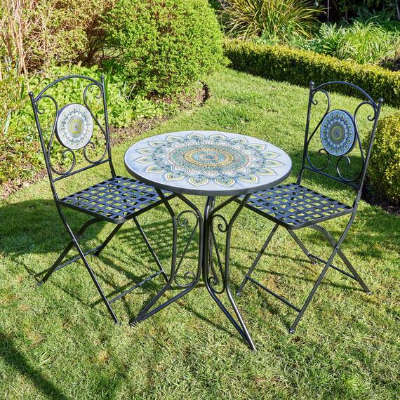 Home Source Hampshire Outdoor Garden Patio Bistro Set