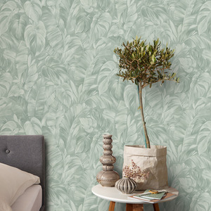 Folio Leaf Fabric Effect Wallpaper