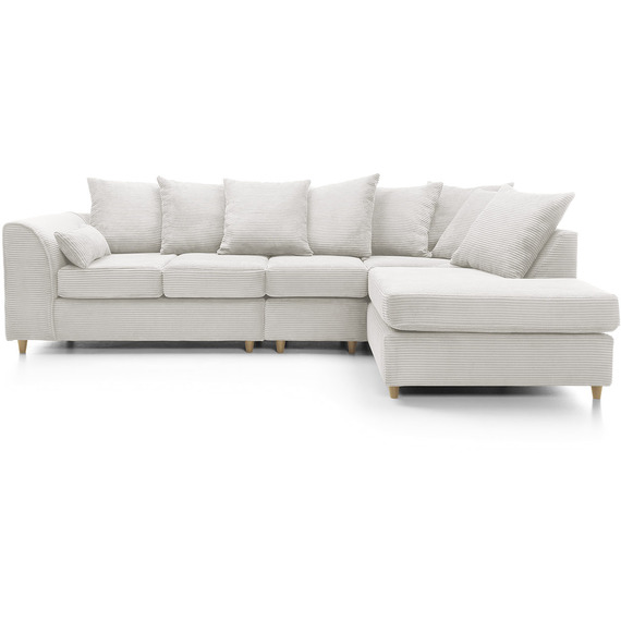 Large Right Corner Jumbo Cord Sofa