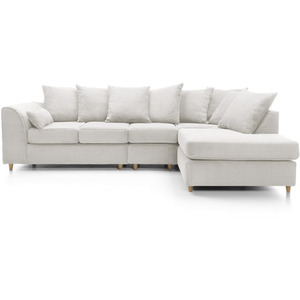 Large Right Corner Jumbo Cord Sofa