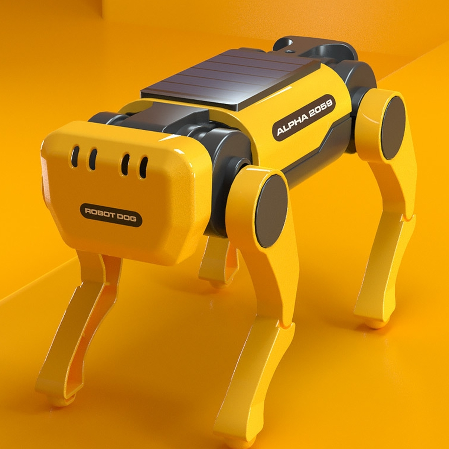 Solar Electric Machine Dog Children Educational Toys