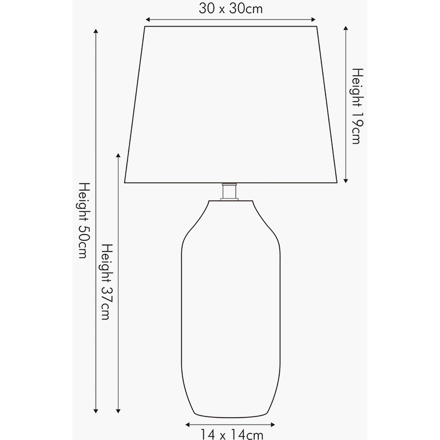 Textured Ceramic Bottle Table Lamp - Silver