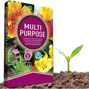 Brown 60L Multi-Purpose Soil Nutrient Enhanced Compost For Flowers and Plants  shot 5696002