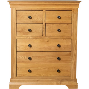 Light Oak 4 Over 3 Chest Of Drawers