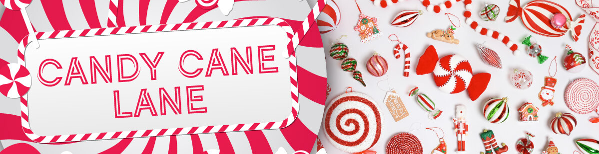 candy cane lane red christmas