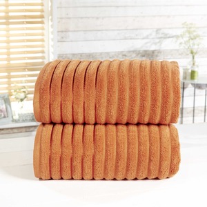 Spice Ribbed 2 Piece Cotton 600 gsm Super Soft Highly Absorbant Towel Bales shot 6066795