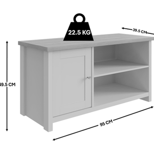 Grey Lancaster Small TV Cabinet shot 6069539