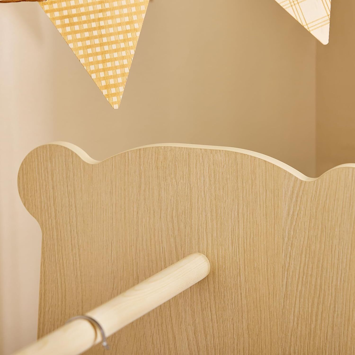 Children Wardrobe Closet - Natural