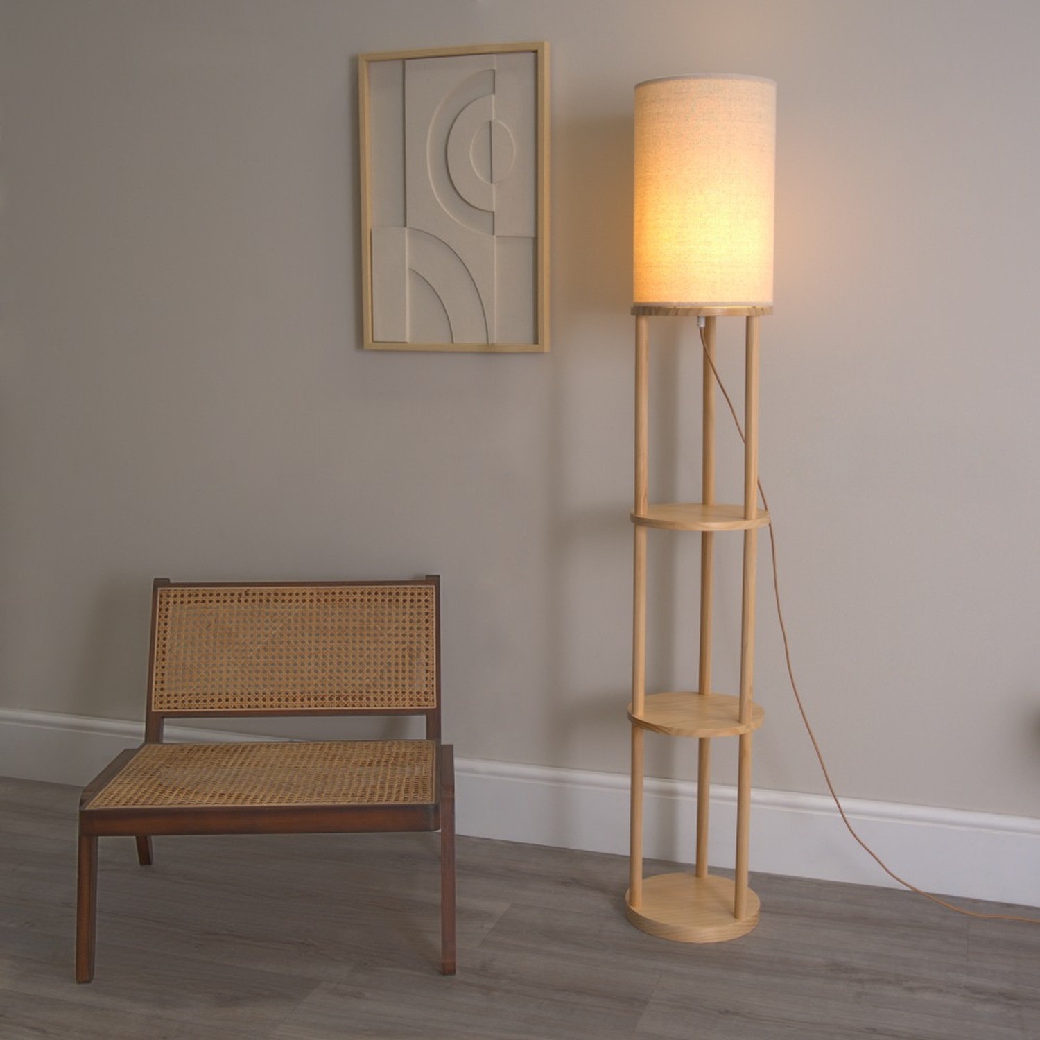 Image of Elsa 3 Tier Floor Lamp -&hellip;