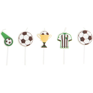 Pack of 5 Football Candles
