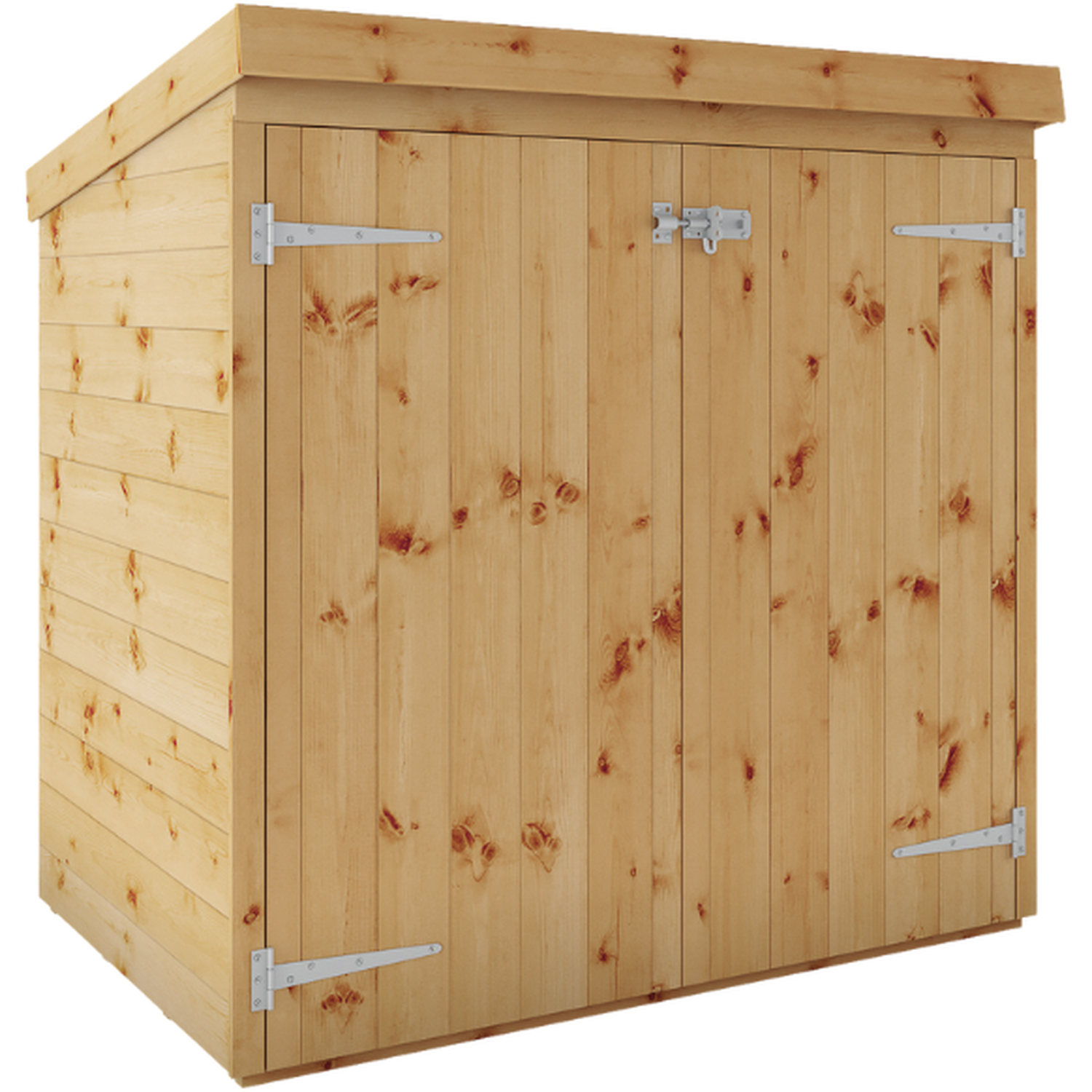 Waltons 3Ft X 5Ft Shiplap Pent Mower Store Storage Shed - Brown