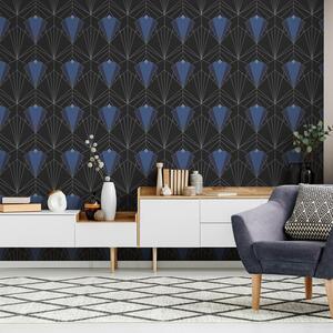 Isadora Silver Glitter Textured Vinyl Wallpaper