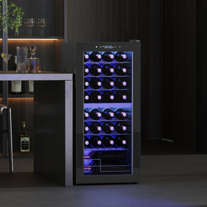 HOMCOM 86L Wine Fridge with Adjustable Temperature Control