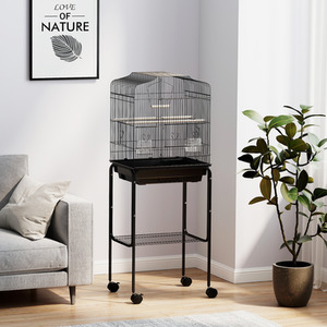 PawHut Bird Cage with Stand Slide-out Tray