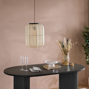 Black Brown Oval Fluted Dining Table Axel Birlea shot 7445406