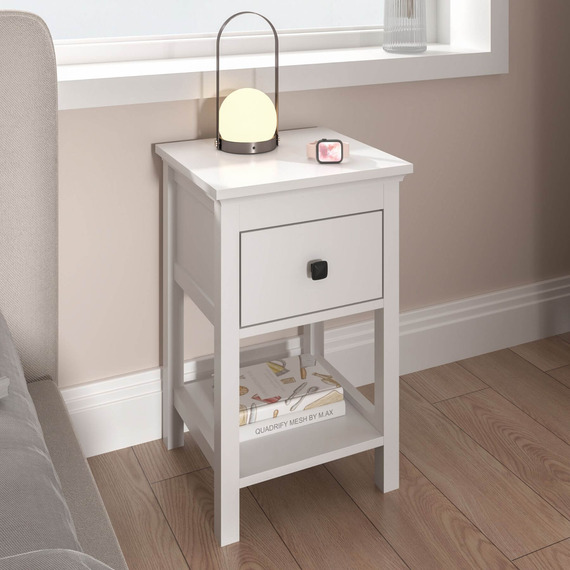 Bellevue 1 Drawer Bedside Compact Nightstand 