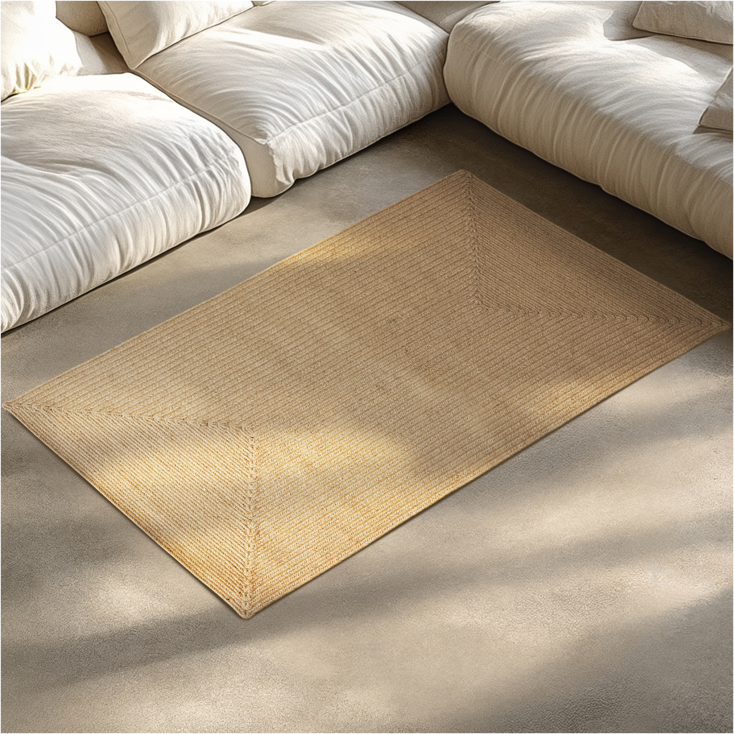 Rug - Jute blend, Boho Style, durable and easy-care - Brown / 150cm