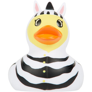 Zebra Print Onesie Rubber Duck