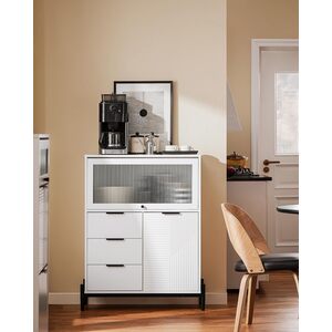 Storage Display Cabinet With Glass Doors